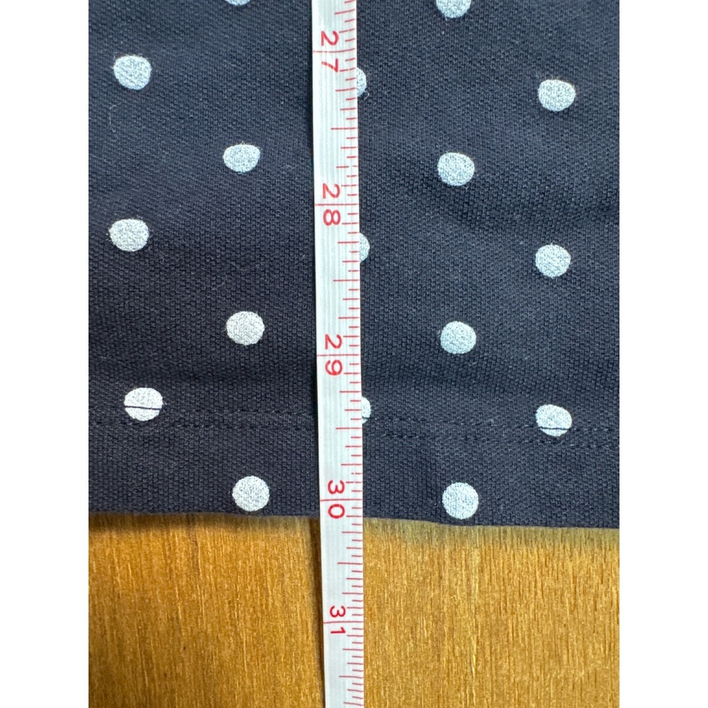 Tommy Hilfiger Polo Dress Womens Medium Navy Blue Excellent Polka Dot Mini - Picture 6 of 9